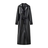 Trench Coat Feminino Étoile Élégante Longo Preto