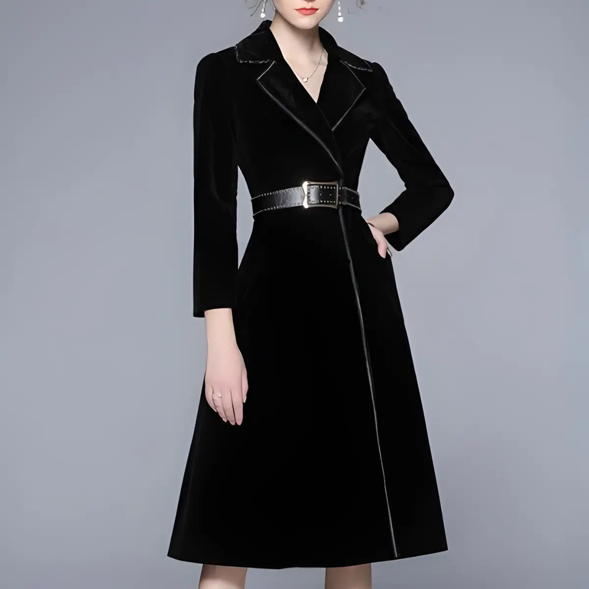 Trench-Coat-Feminino-Haute-Elegance-Azul-Midi-com-cinto-2