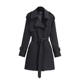 Trench Coat Feminino Maison du Vent Longo Preto
