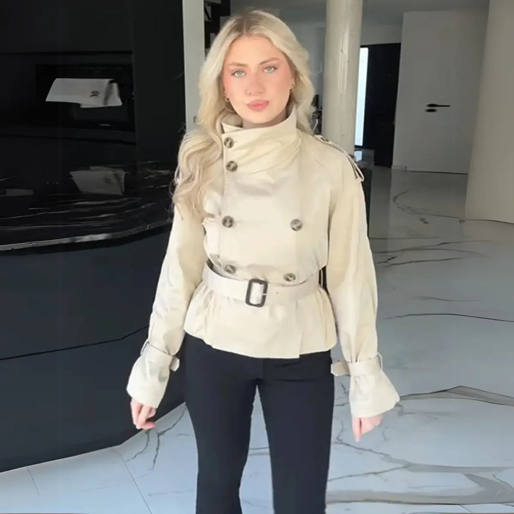 Trench-Coat-Feminino-Noble-Essence-Curto-Bege-Turtleneck-2