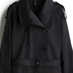Trench-Coat-Feminino-Noble-Essence-Curto-Preto-Turtleneck-2