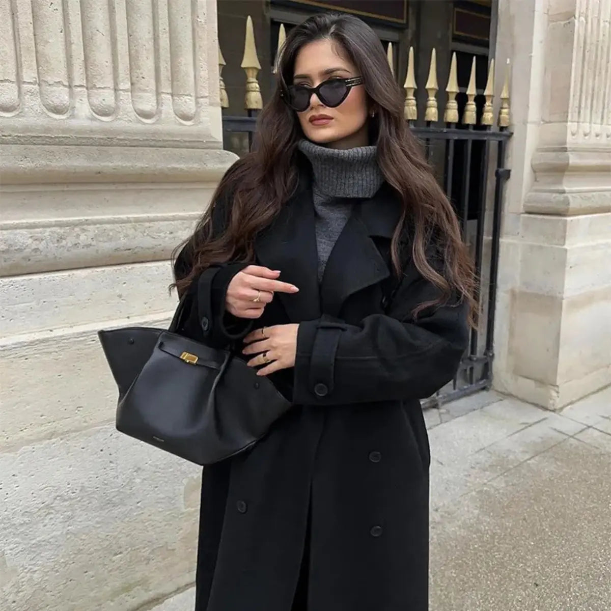 Trench-Coat-Seraphine-Elegante-Longo-Preto-2