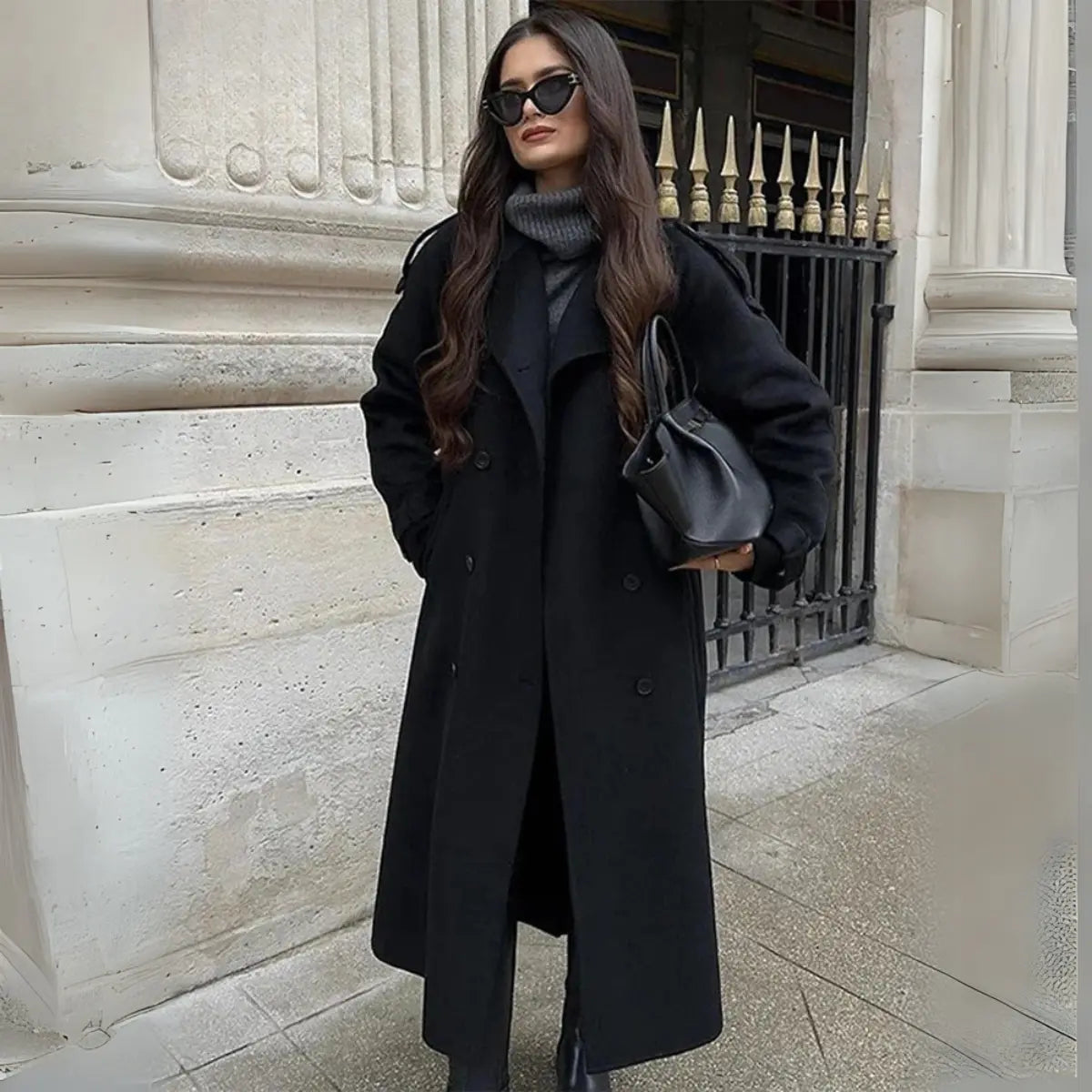 Trench-Coat-Seraphine-Elegante-Longo-Preto-3