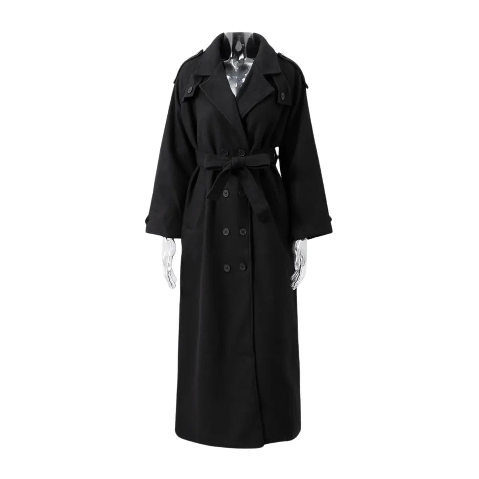Trench-Coat-Seraphine-Elegante-Longo-Preto