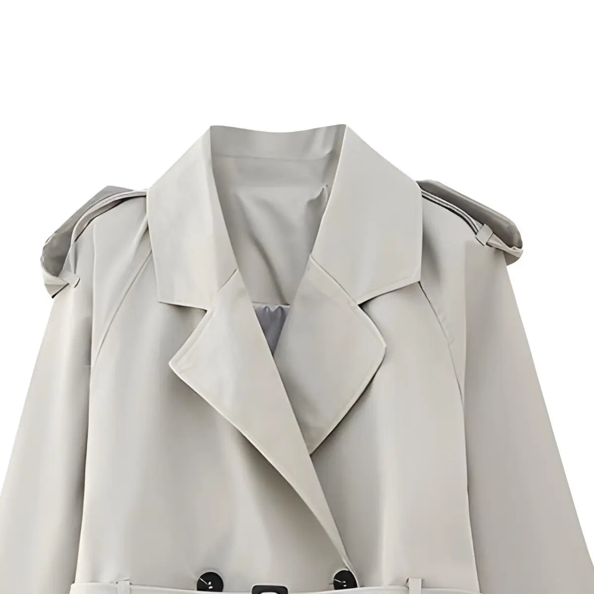 Trench-coat-Feminino-Imperial-Elegance-Curto-Cinza-2