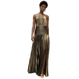 Vestido de Verão Belle Dourado Bronze Antique