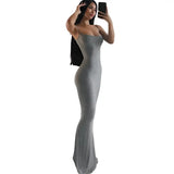 Vestido de Verão Lumière Grafite Acetinado