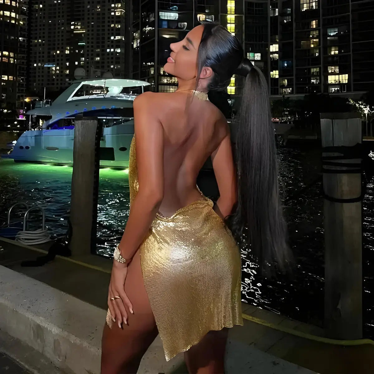 Vestido-de-Verao-Soleil-Dourado-Champagne-Luminoso-6