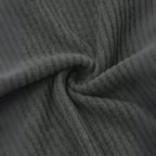 Blusa Manga Longa Feminina Cinza Ribana Off-Shoulder Assimétrica