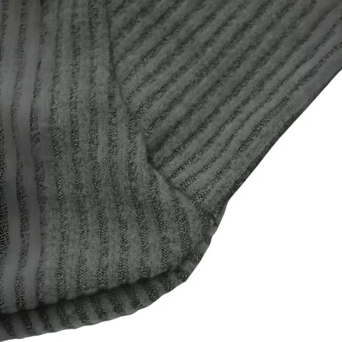 Blusa Manga Longa Feminina Cinza Ribana Off-Shoulder Assimétrica