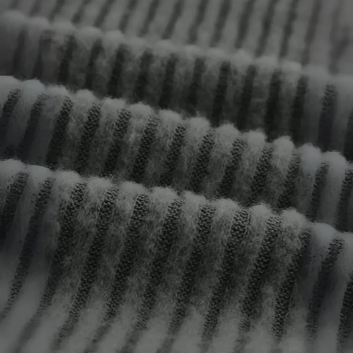 Blusa Manga Longa Feminina Cinza Ribana Off-Shoulder Assimétrica